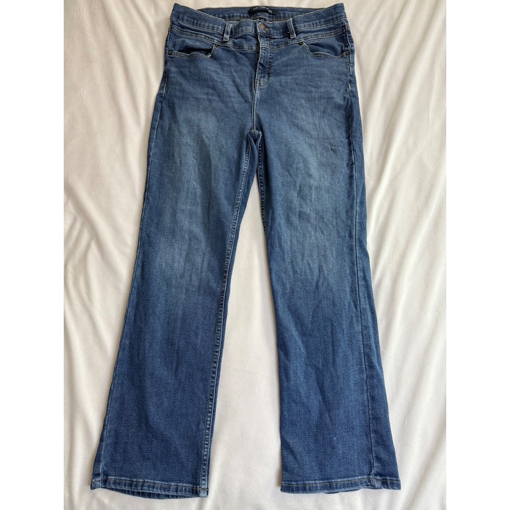 Calvin Klein Jeans Womens 16/33 Medium Wash Repreve Bootcut Denim Blue